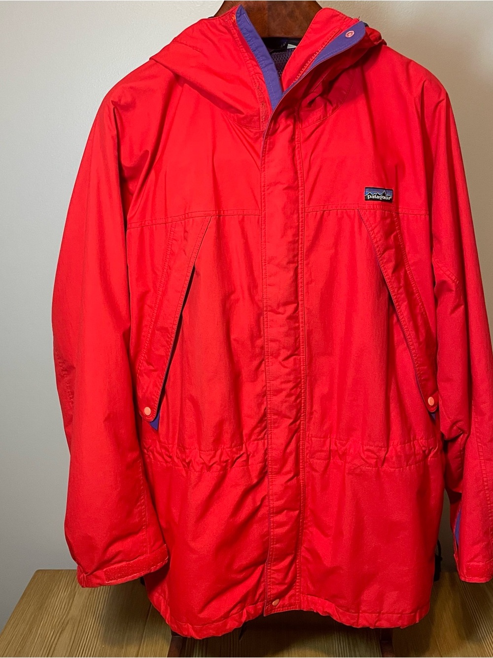 Vintage Patagonia Super Pluma / Alpine Jacket Red Purple Blue Mens Large